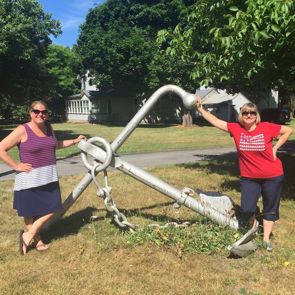 Some faculty found an anchor while on summer vacation.