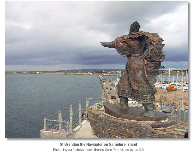 St. Brendan Statue in Ireland