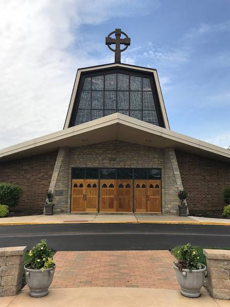 Front entrance of St. Brendan Church