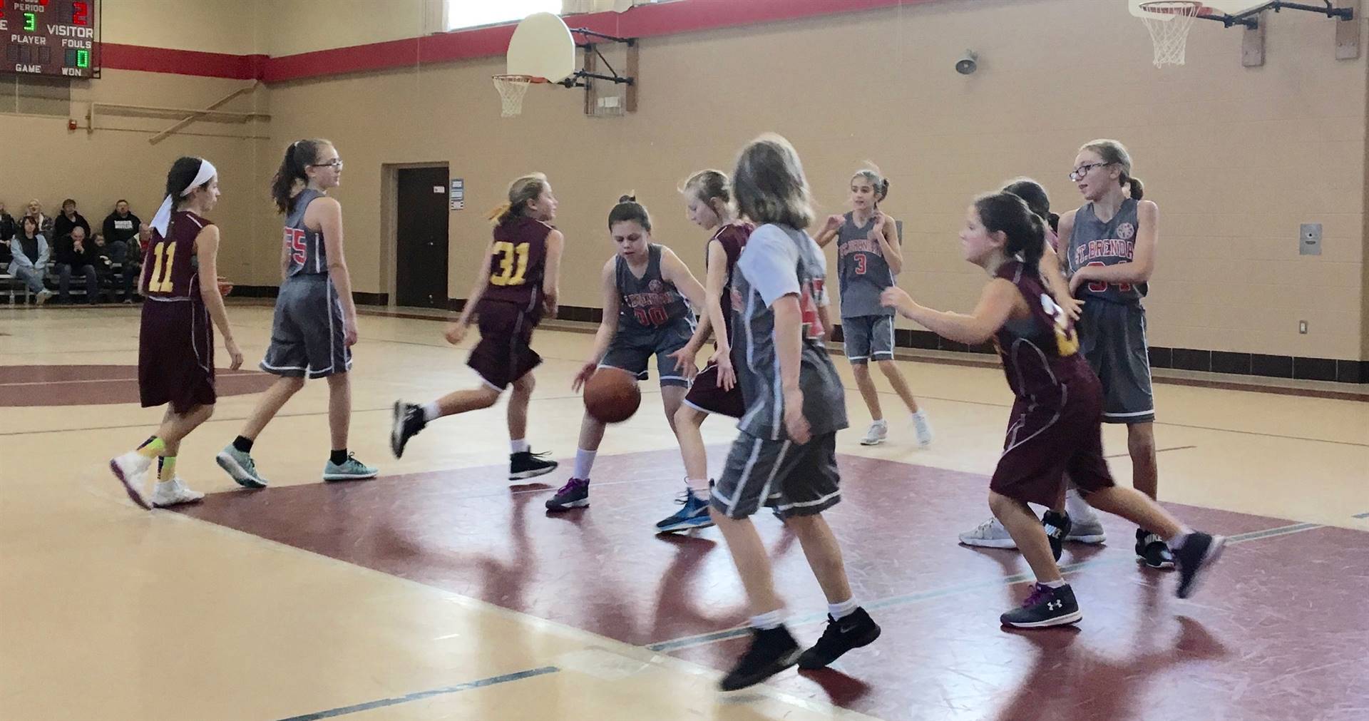 5th grade girls basketball game