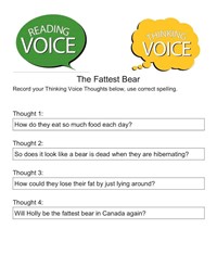 sample reading voice page