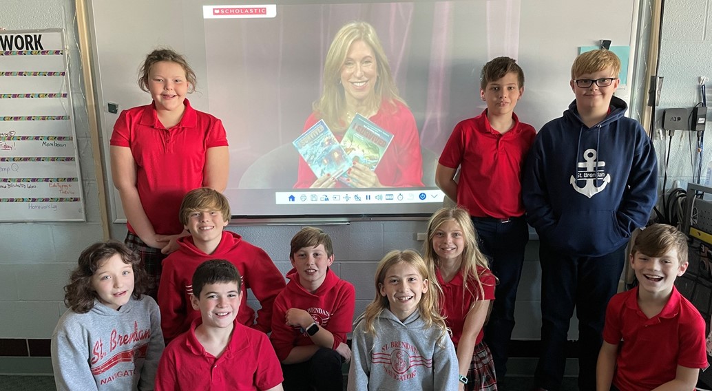 grade 5 on a virtual field trip with author lauren tarshis