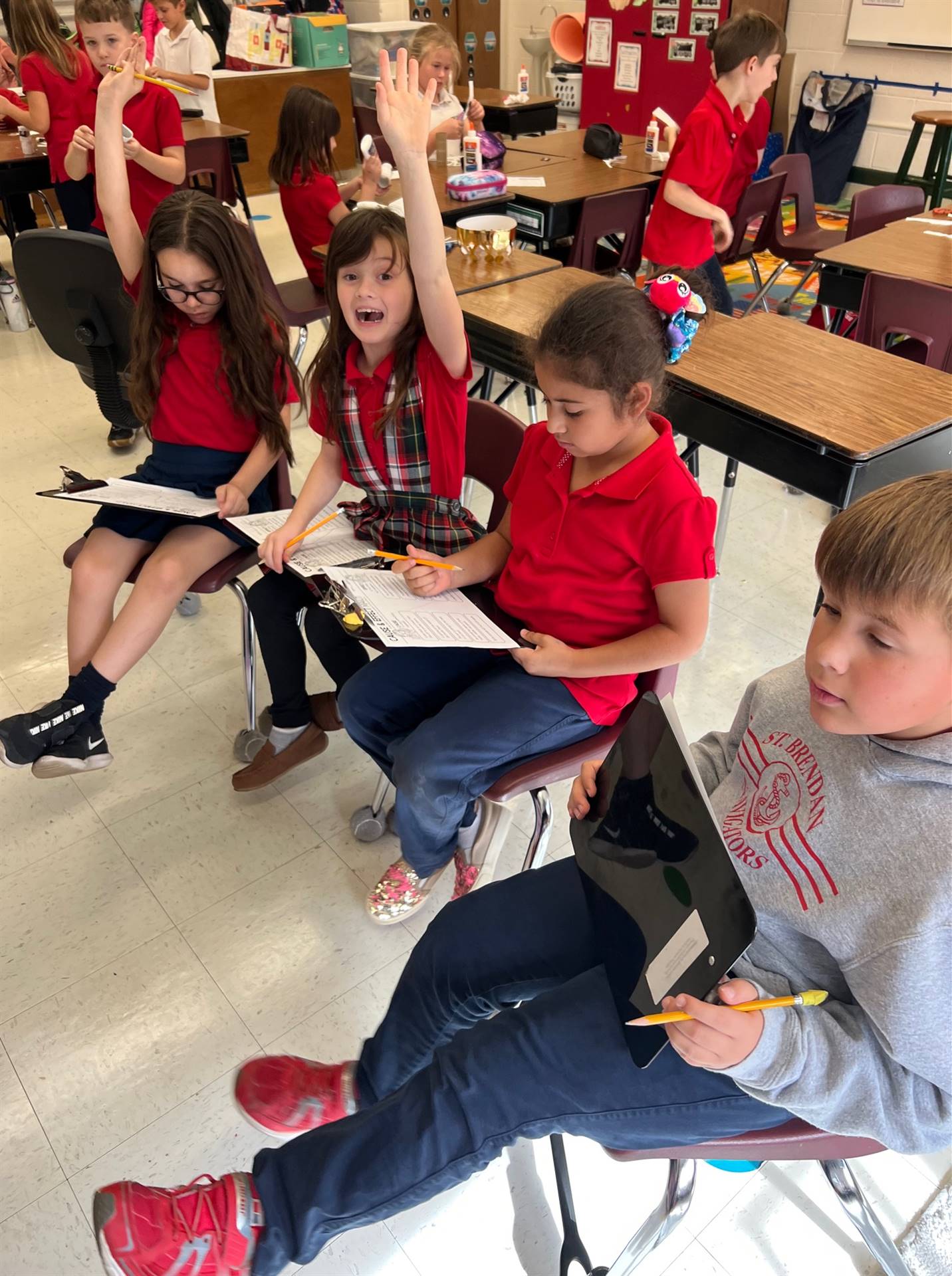students participate in. class