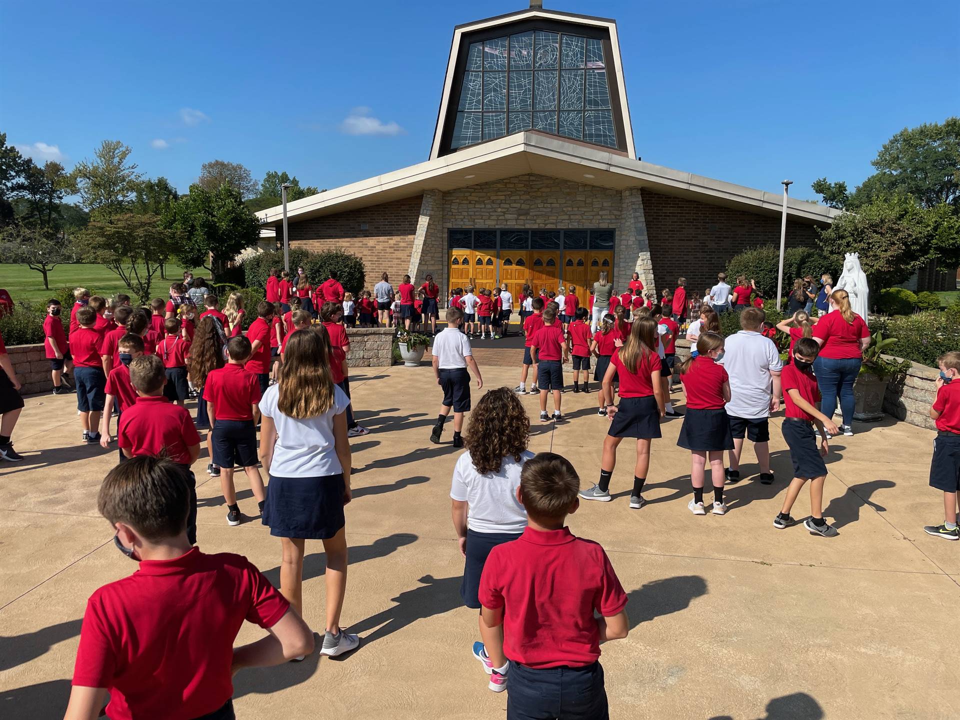 prayer service in the garden