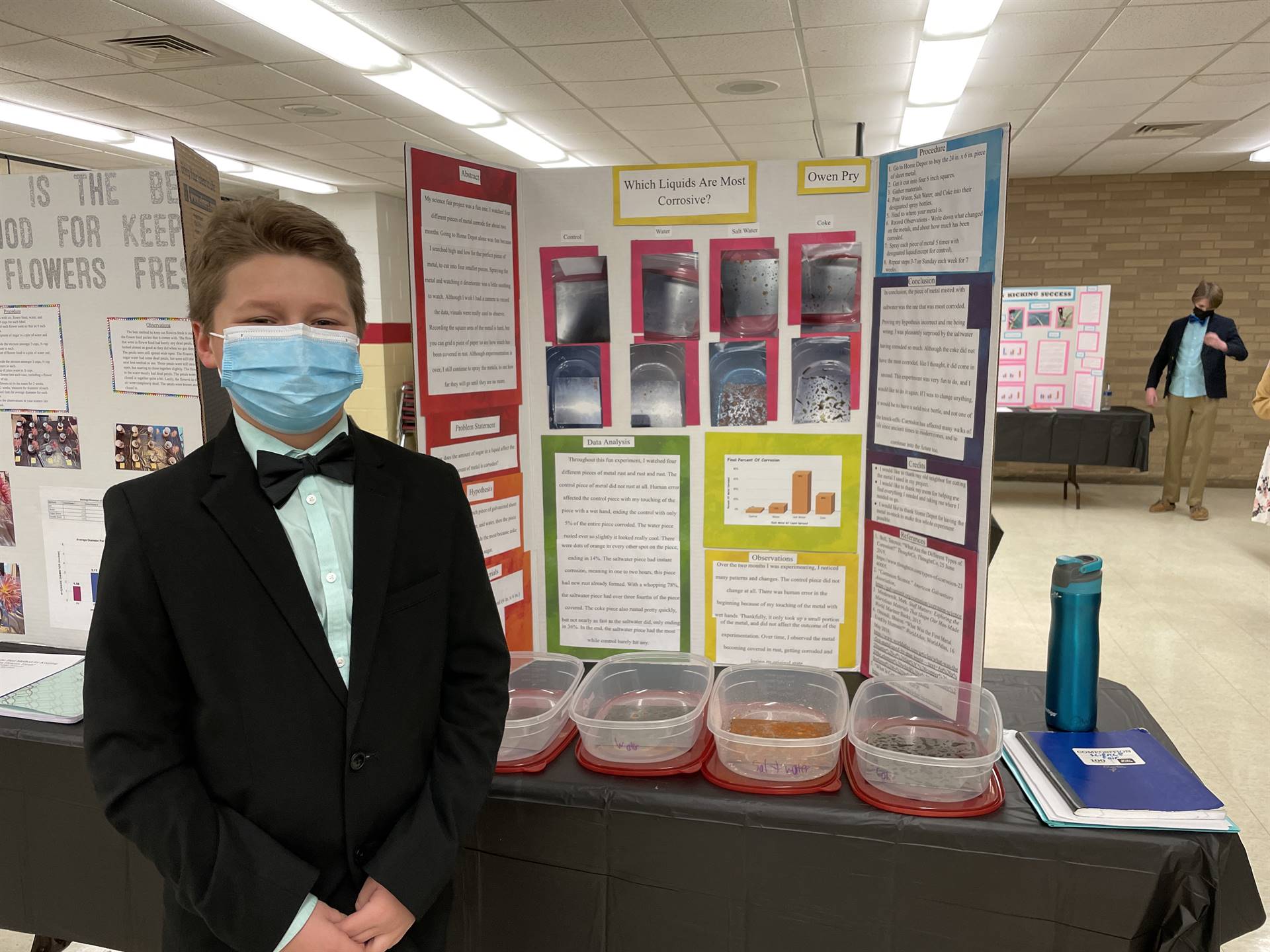 students display of science fair 