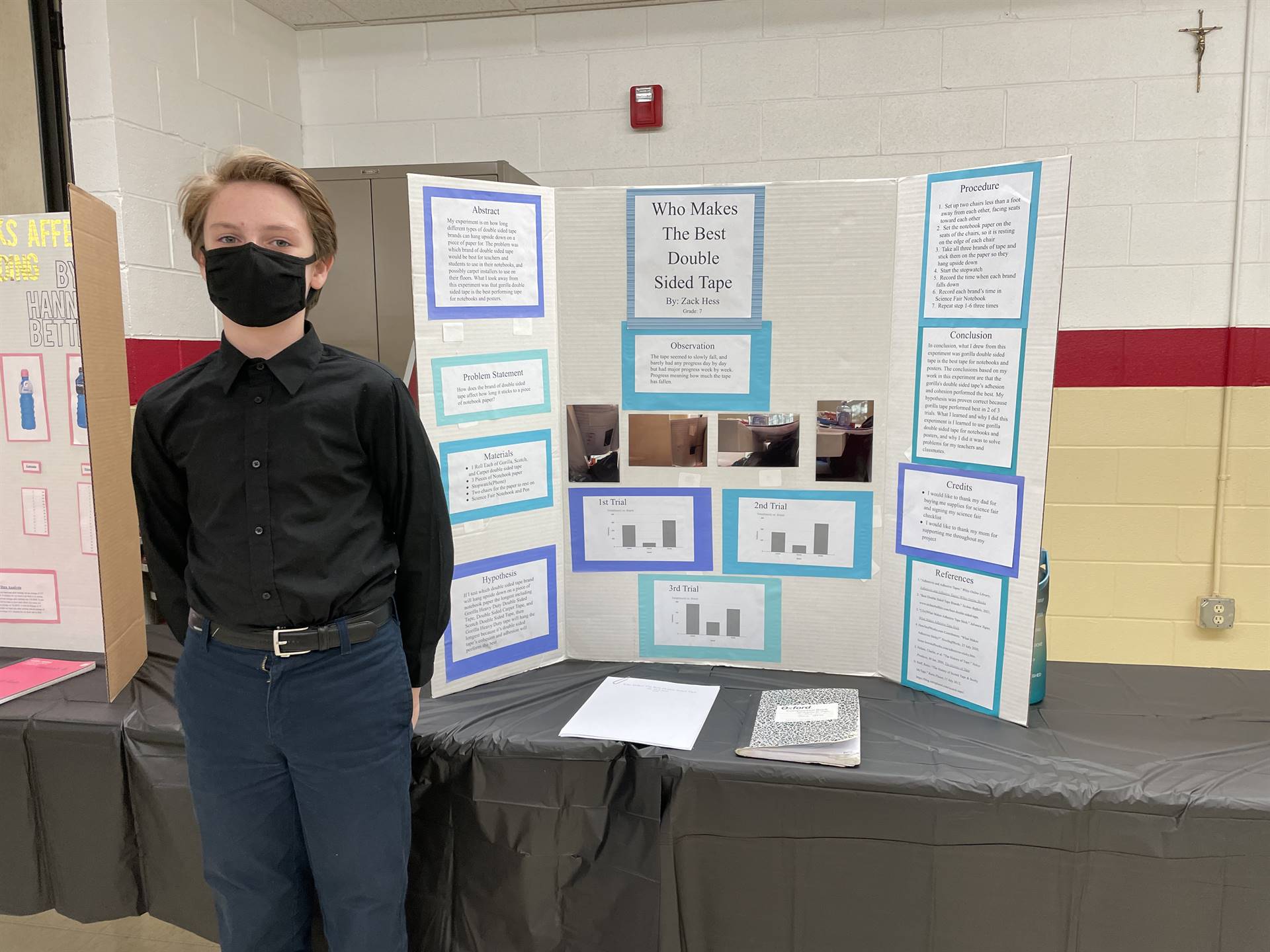 students display of science fair 