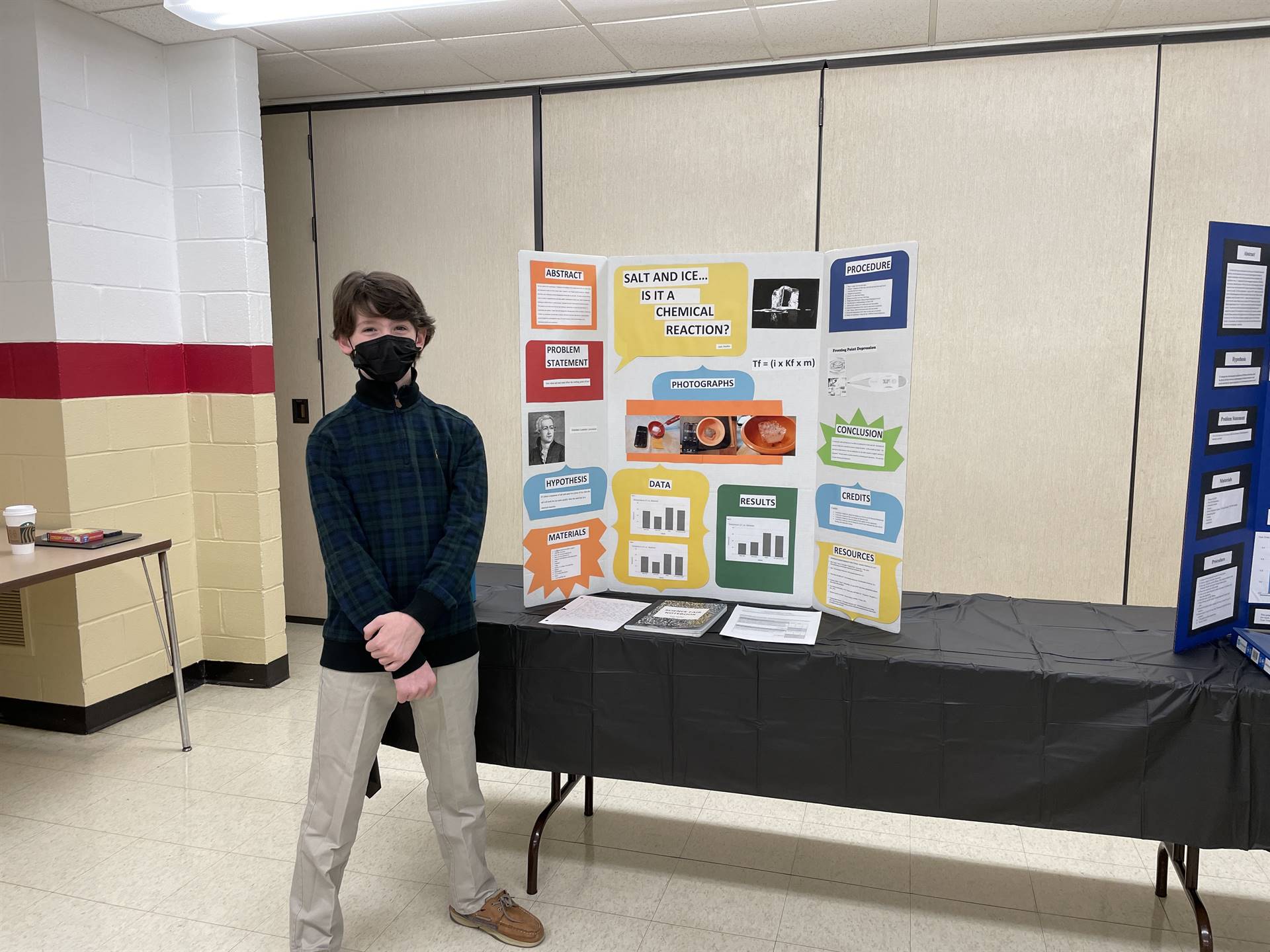 students display of science fair 