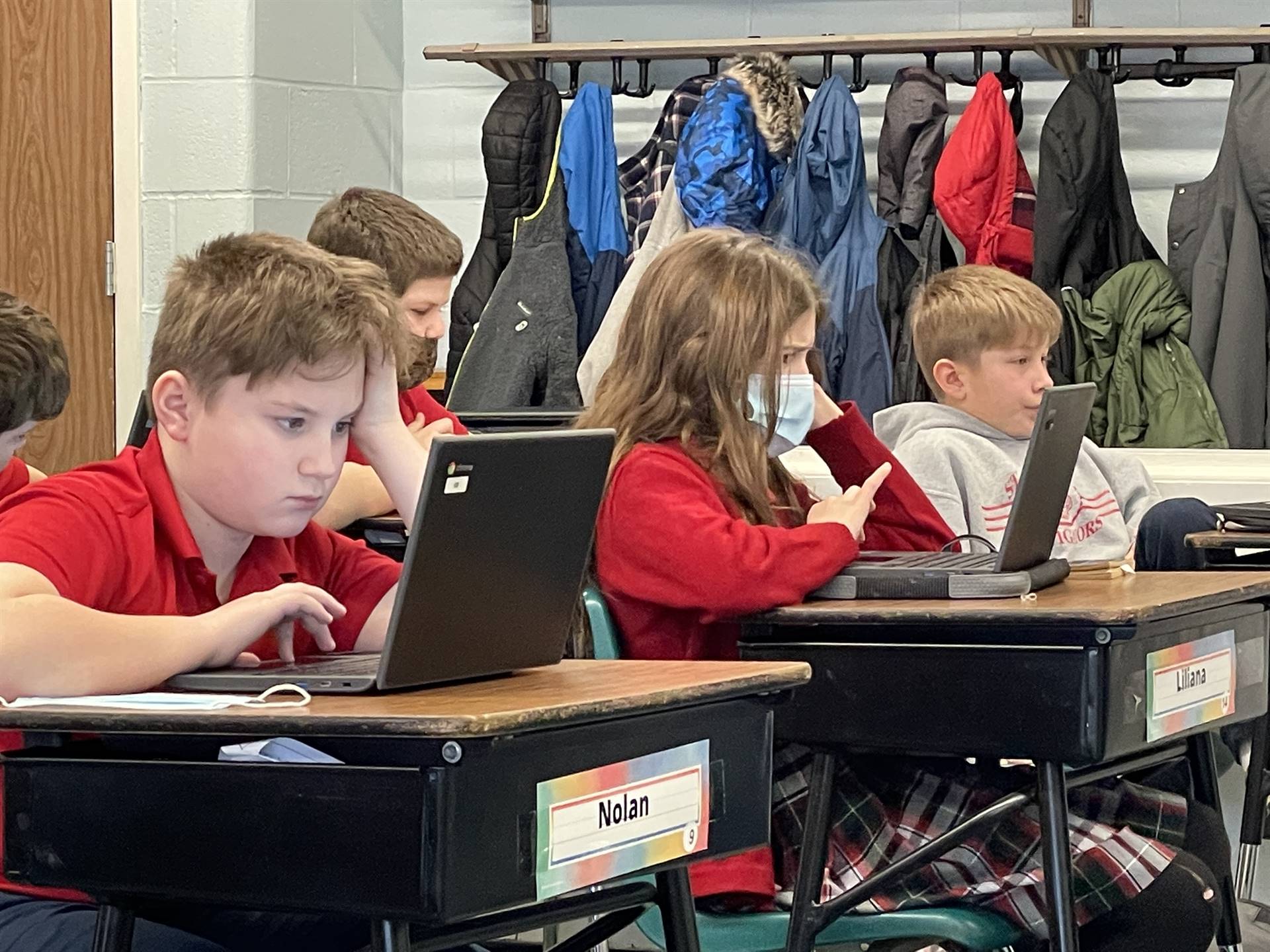 students testing