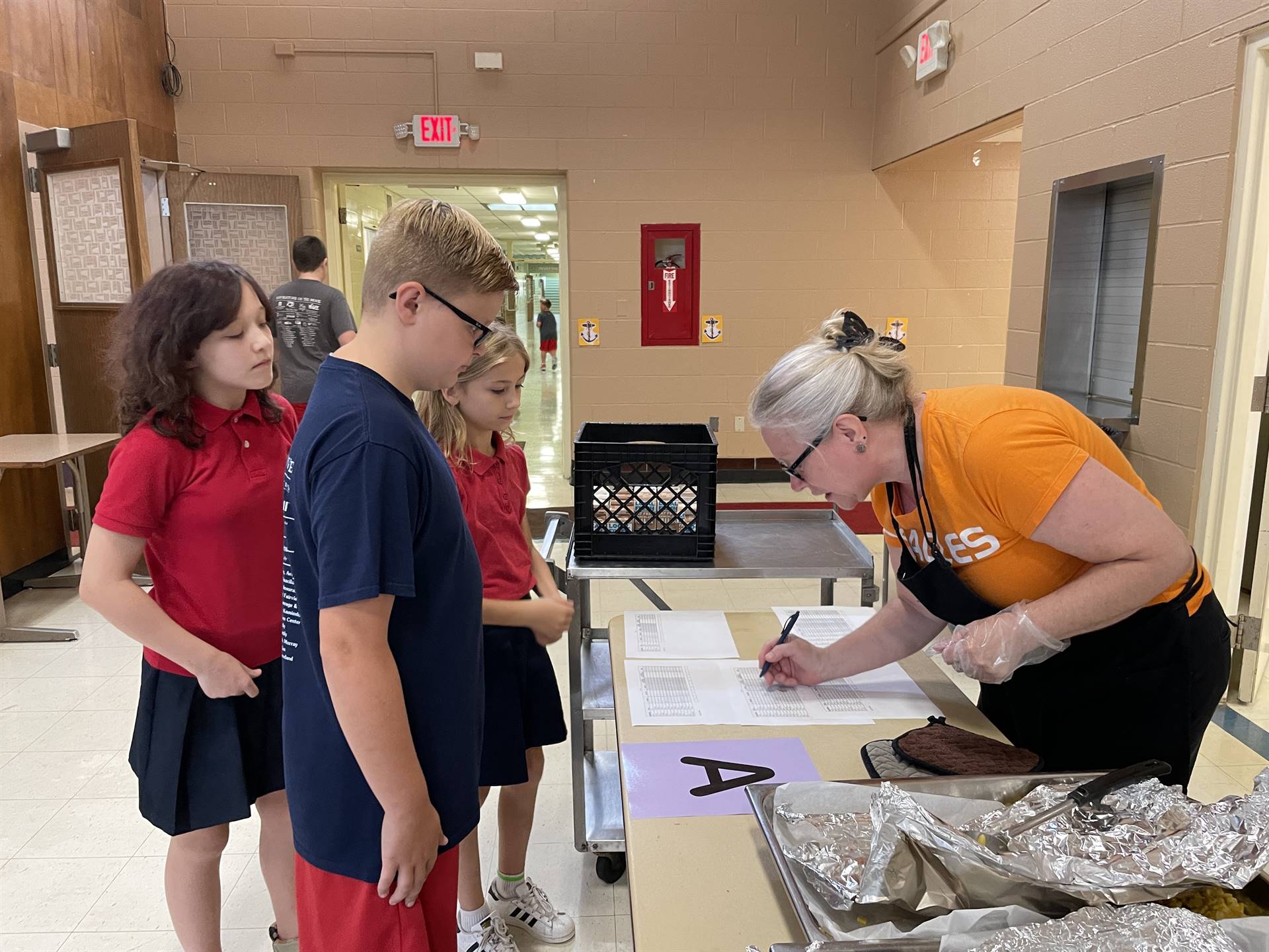 students get lunch