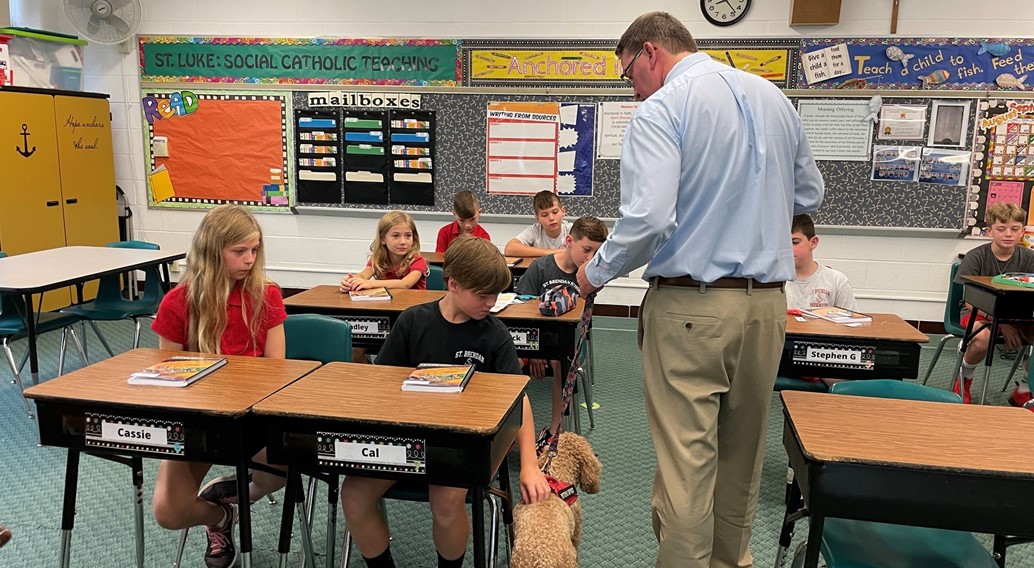 millie visits the students