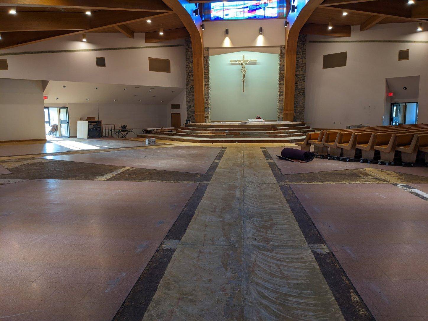 empty church full view
