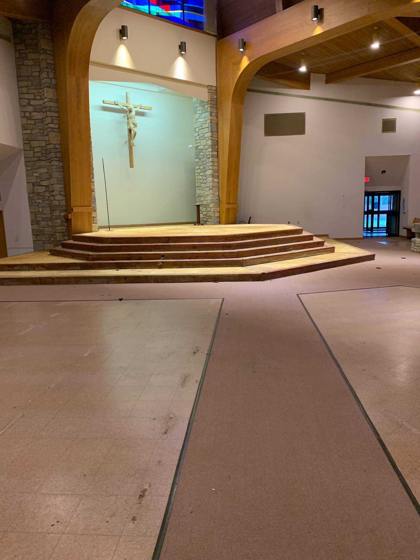church remodel progress