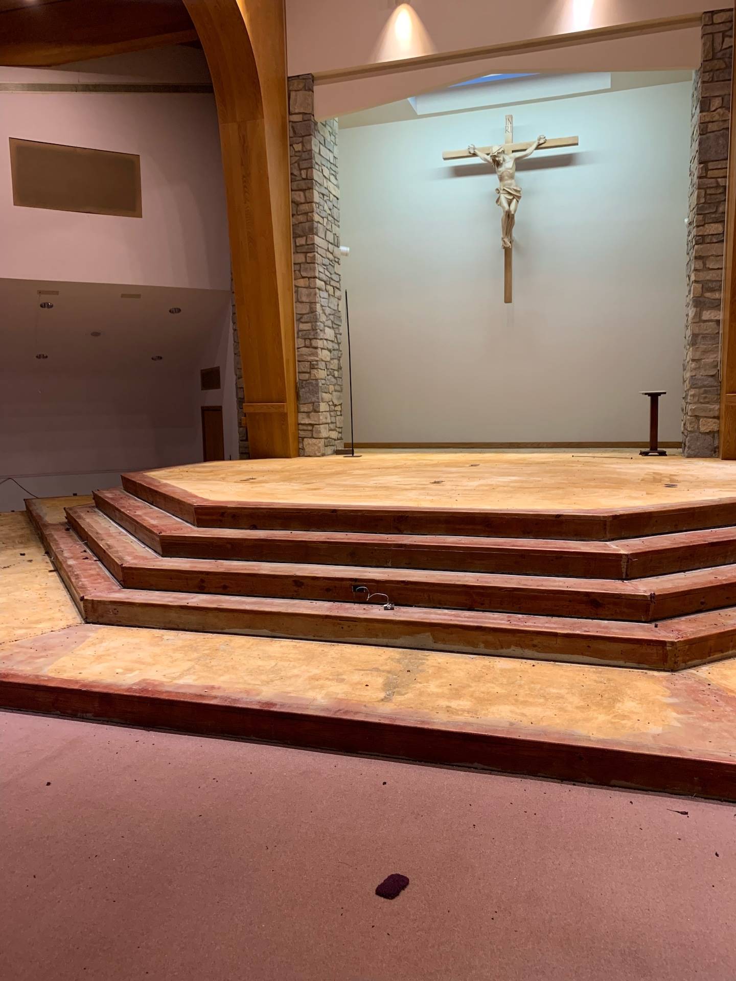 church remodel progress