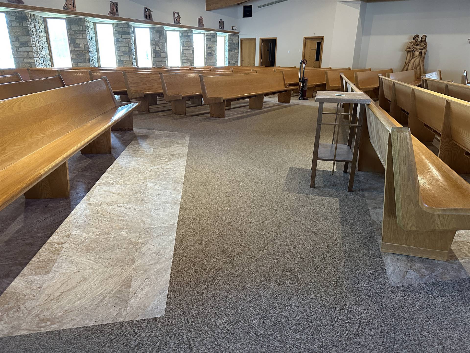 new view of church cross section