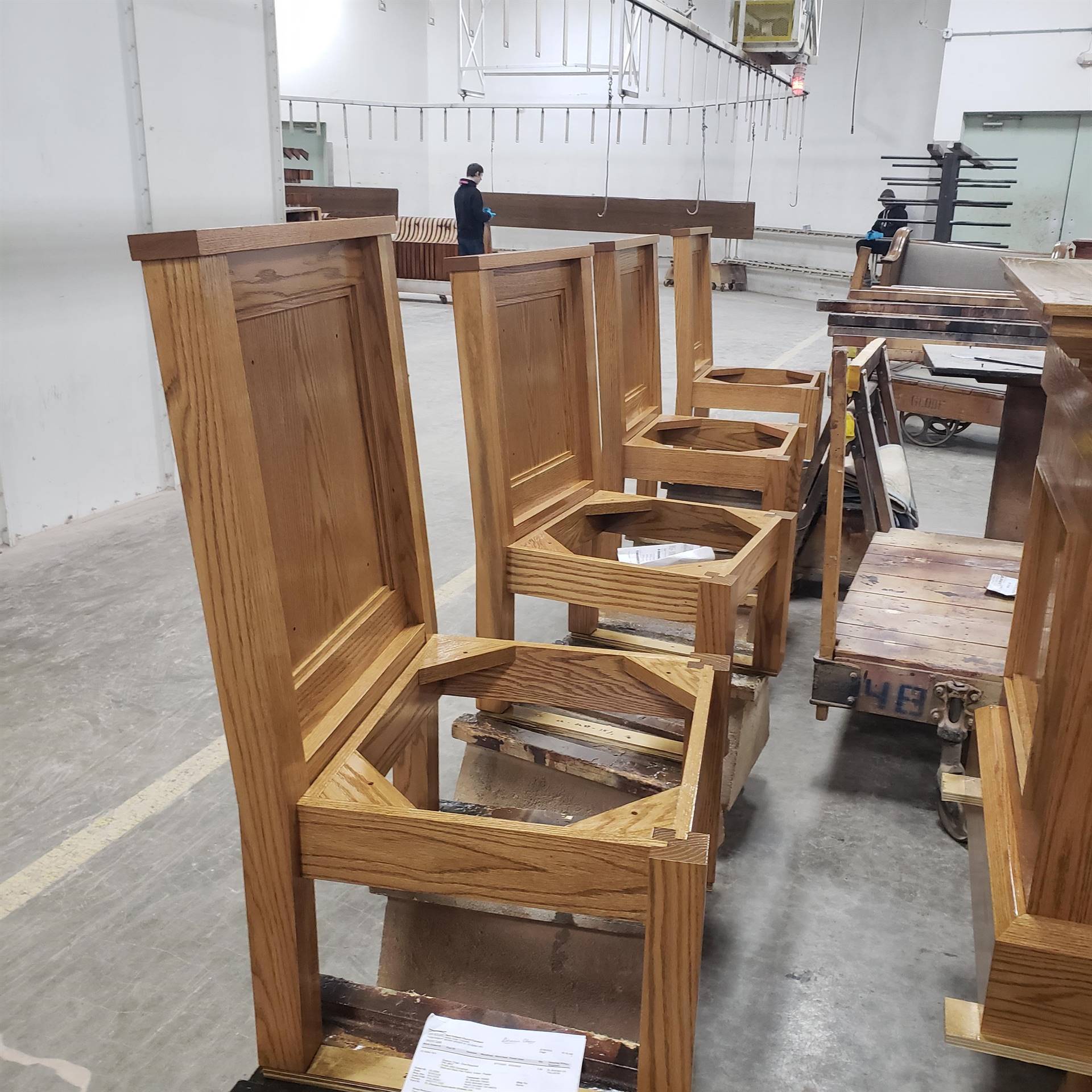 *the new sanctuary chairs and ambo