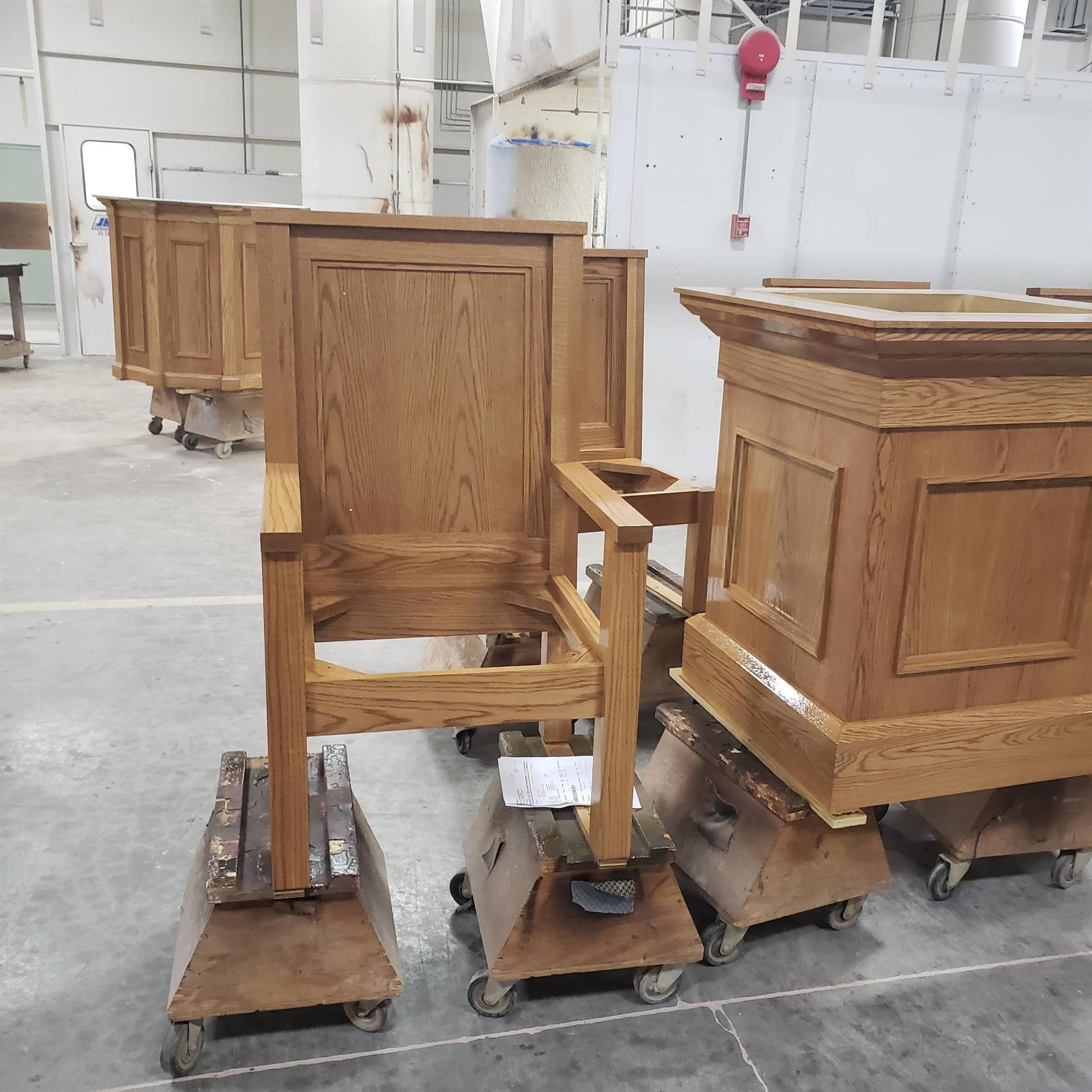 *the new sanctuary chairs and ambo