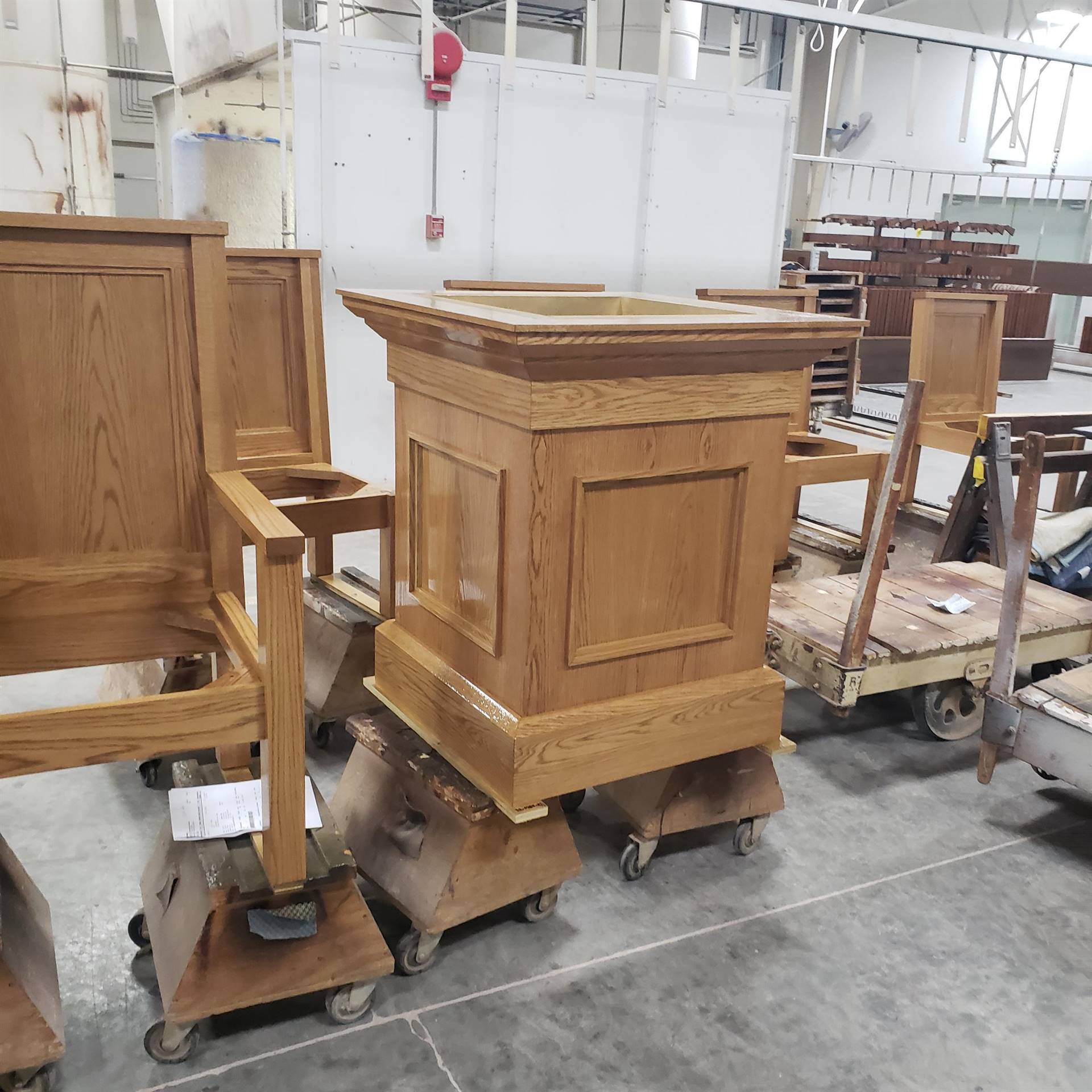 *the new sanctuary chairs and ambo