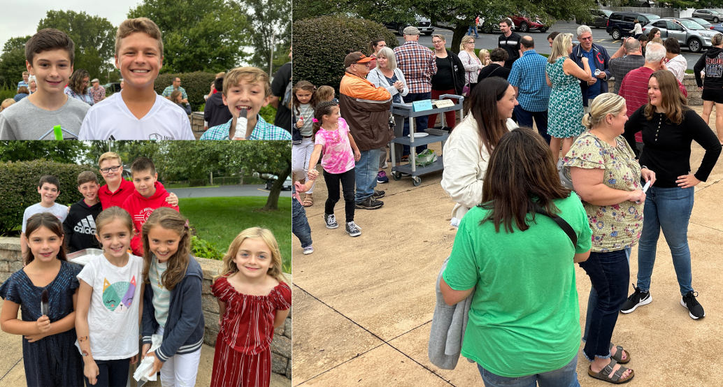 popsicles after mass to celebrate the beginning of school
