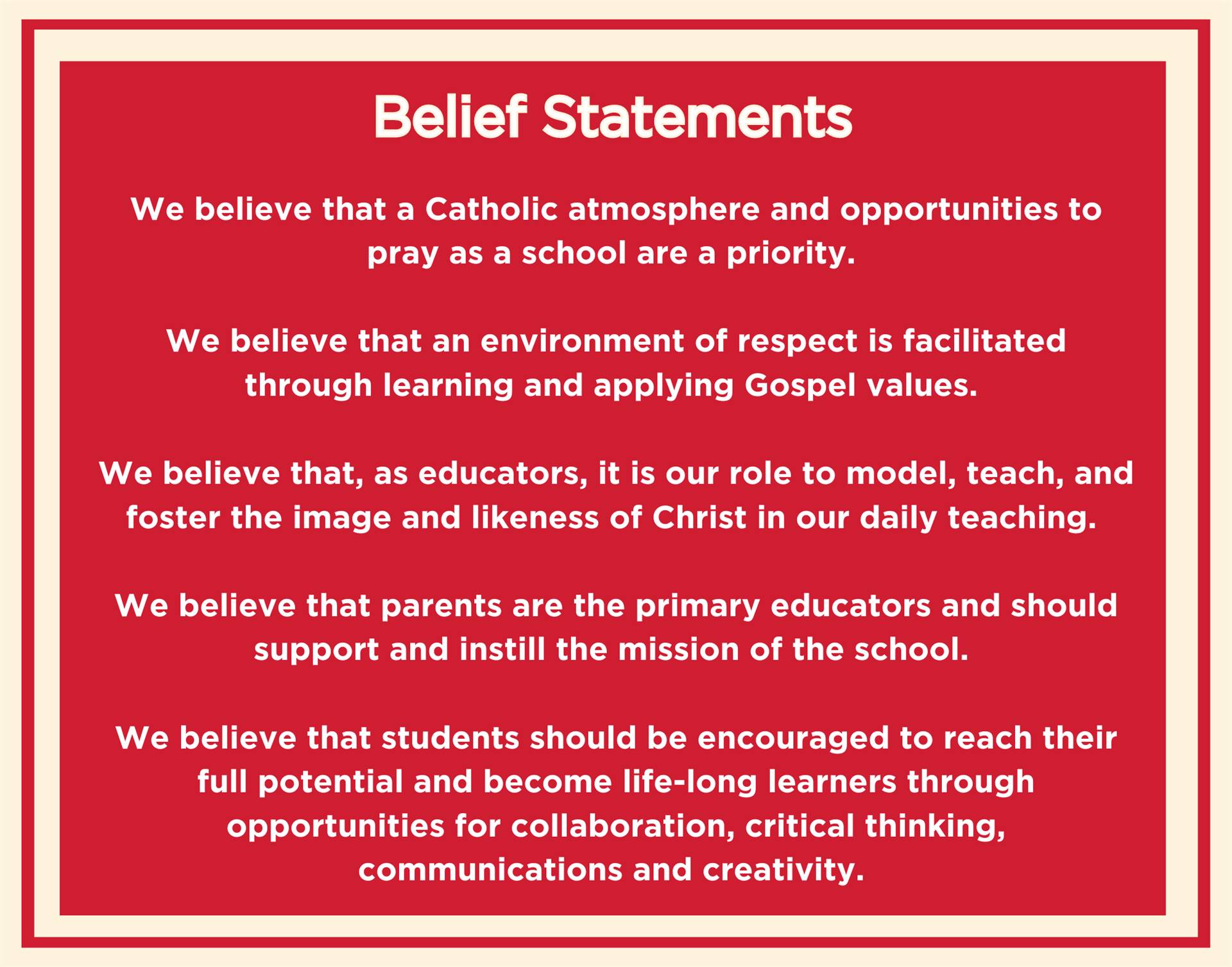 belief statements