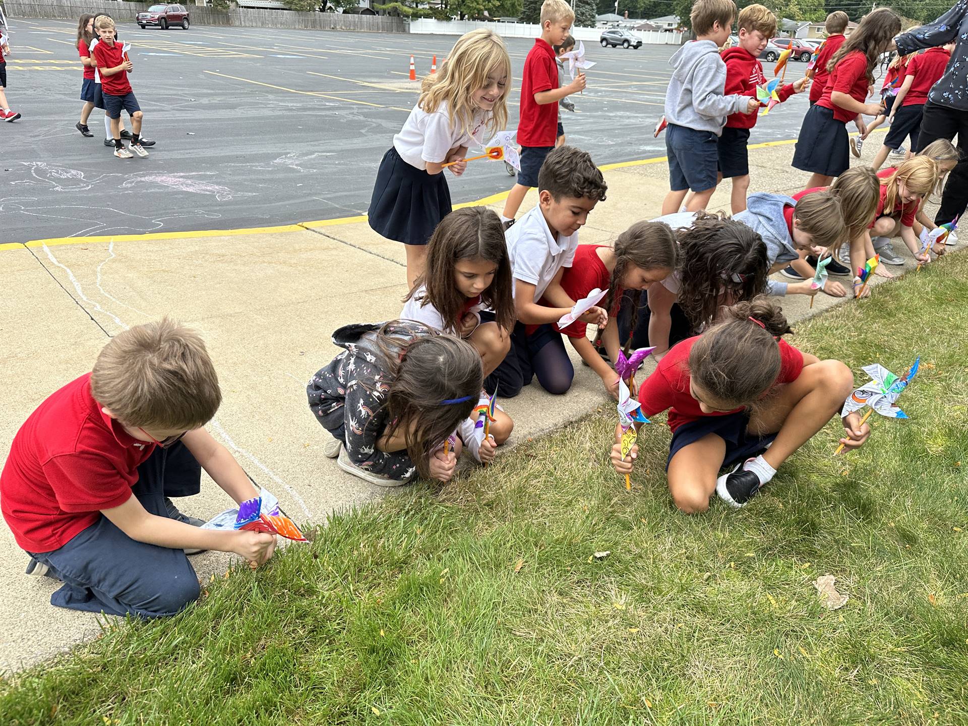 pinwheels for peace prayer service