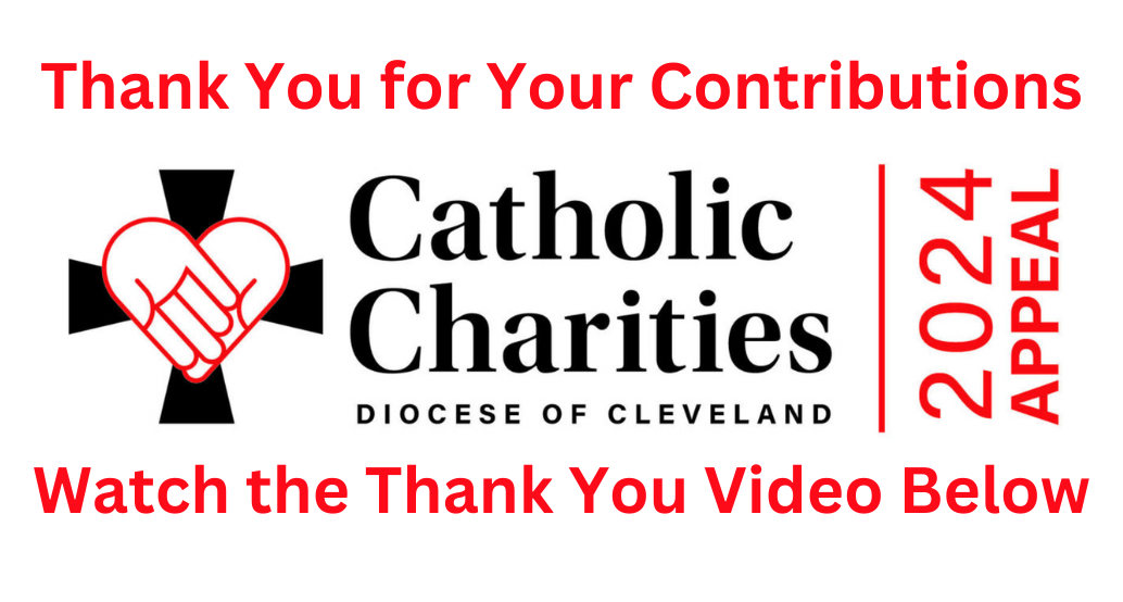 Thank you for your catholic charities contributions