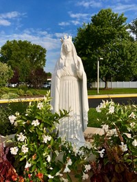 prayer garden statue of our lady of knock 